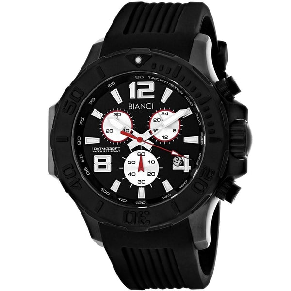 Roberto Bianci Men's RB55052 Aulia Chronograph Black Silicone Watch