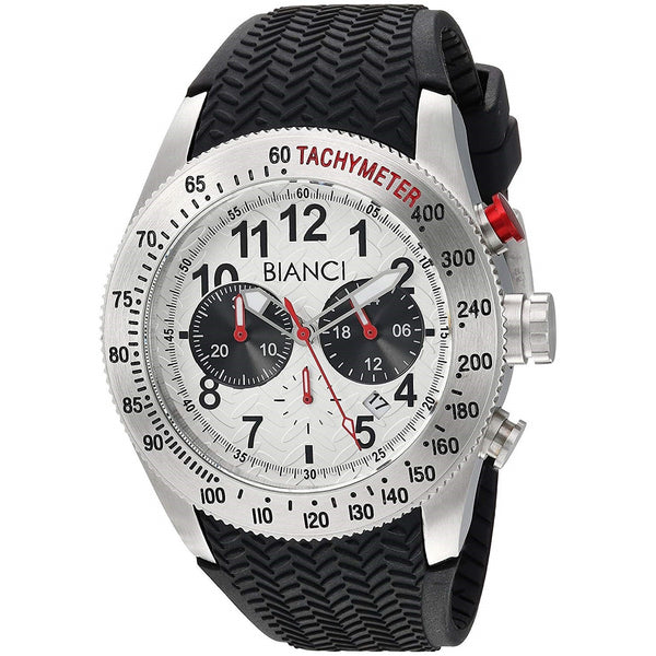 Roberto Bianci Men's RB55080 Classico Chronograph Black Silicone Watch