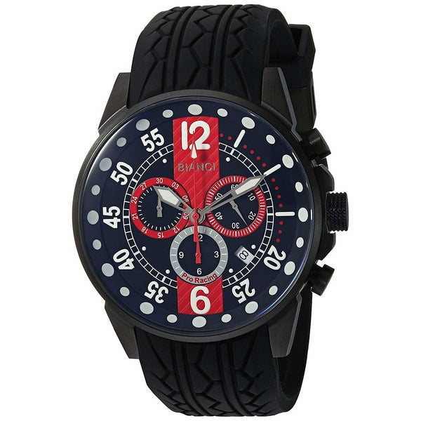 Roberto Bianci Men's RB70984 Messina Chronograph Black Rubber Watch