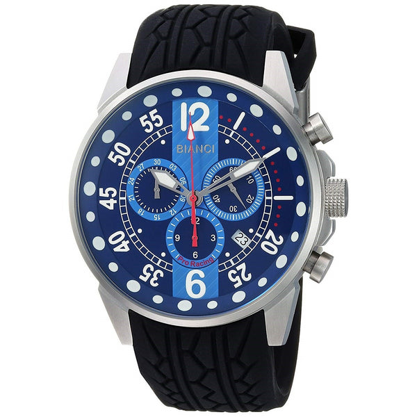 Roberto Bianci Men's RB70988 Messina Chronograph Black Rubber Watch