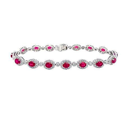 Ruby Diamond Bracelet