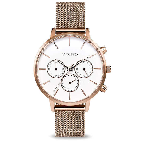 Vincero Women's RG-MSH-L04 The Kleio Chronograph Rose Gold-Tone Stainless Steel Watch