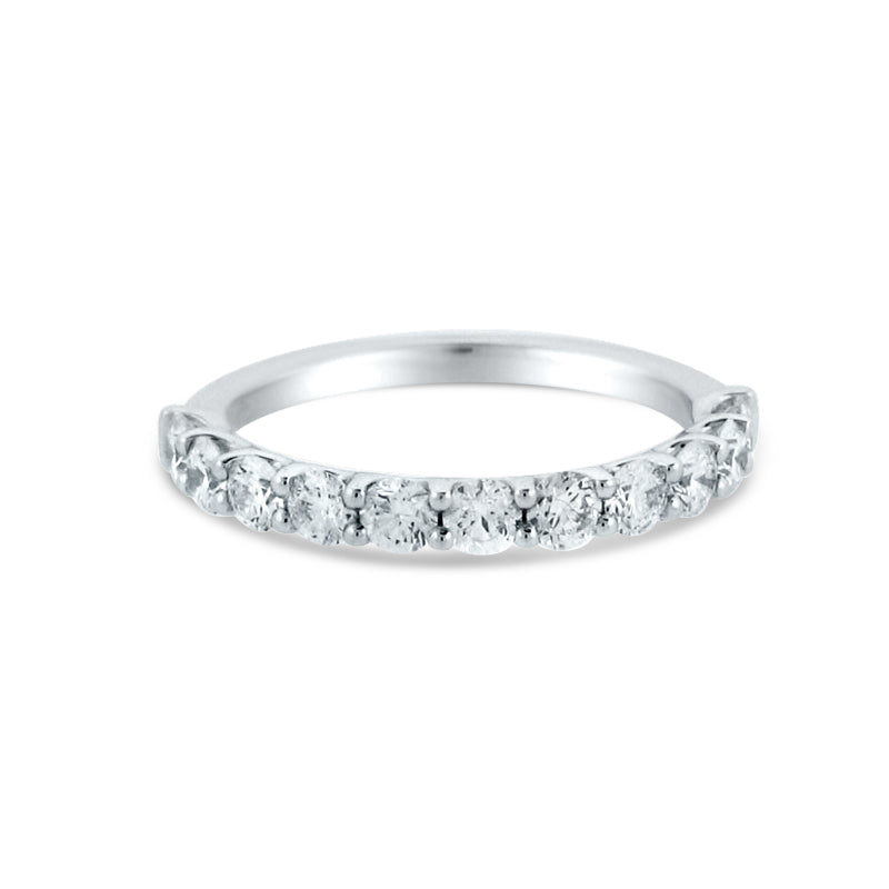 18K WHITE GOLD 0.99CT DIAMOND 1/2 WAY BAND