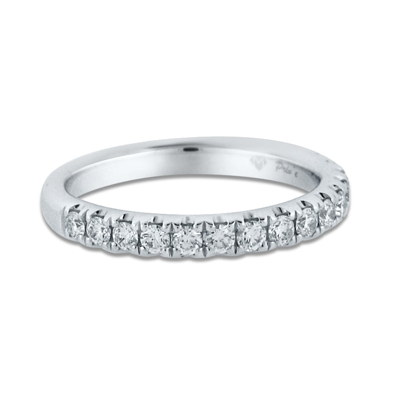 PRIVE'18K WHITE GOLD & 0.50CT 1/2 WAY DIAMOND BAND
