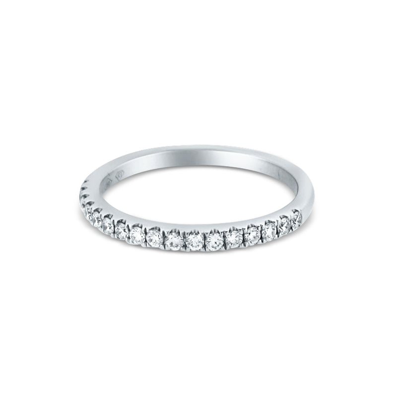 PRIVE'18K WHITE GOLD & 0.26CT DIAMOND WEDDING BAND