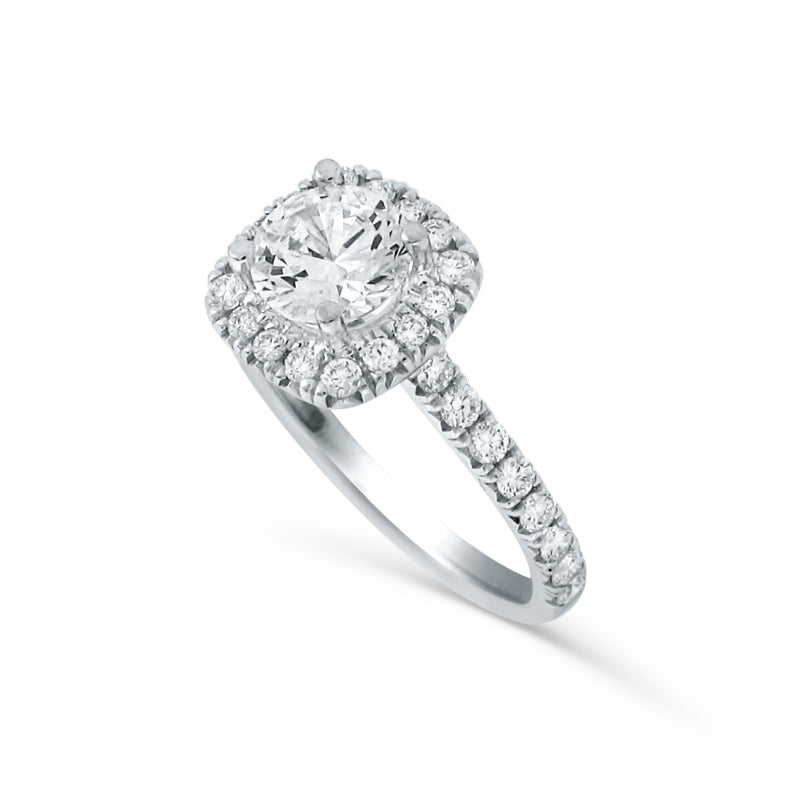 PRIVE'18K WHITE GOLD 0.59CT VS/G DIAMOND MOUNTING - CENTER DIAMOND SOLD SEPERATELY