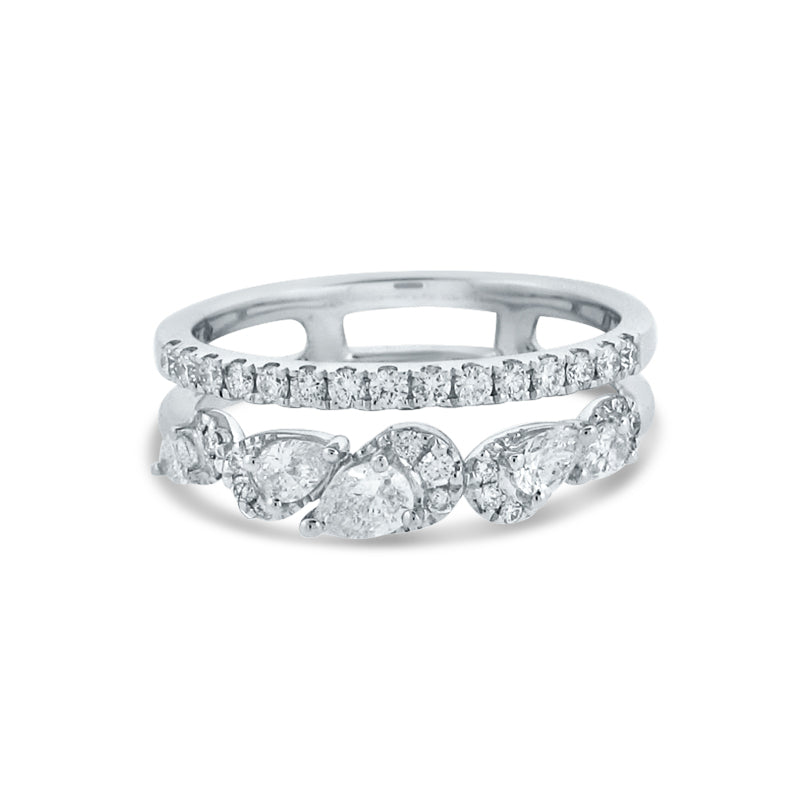PRIVE' 18K WHITE GOLD & 0.72CTSTACKABLE BAND