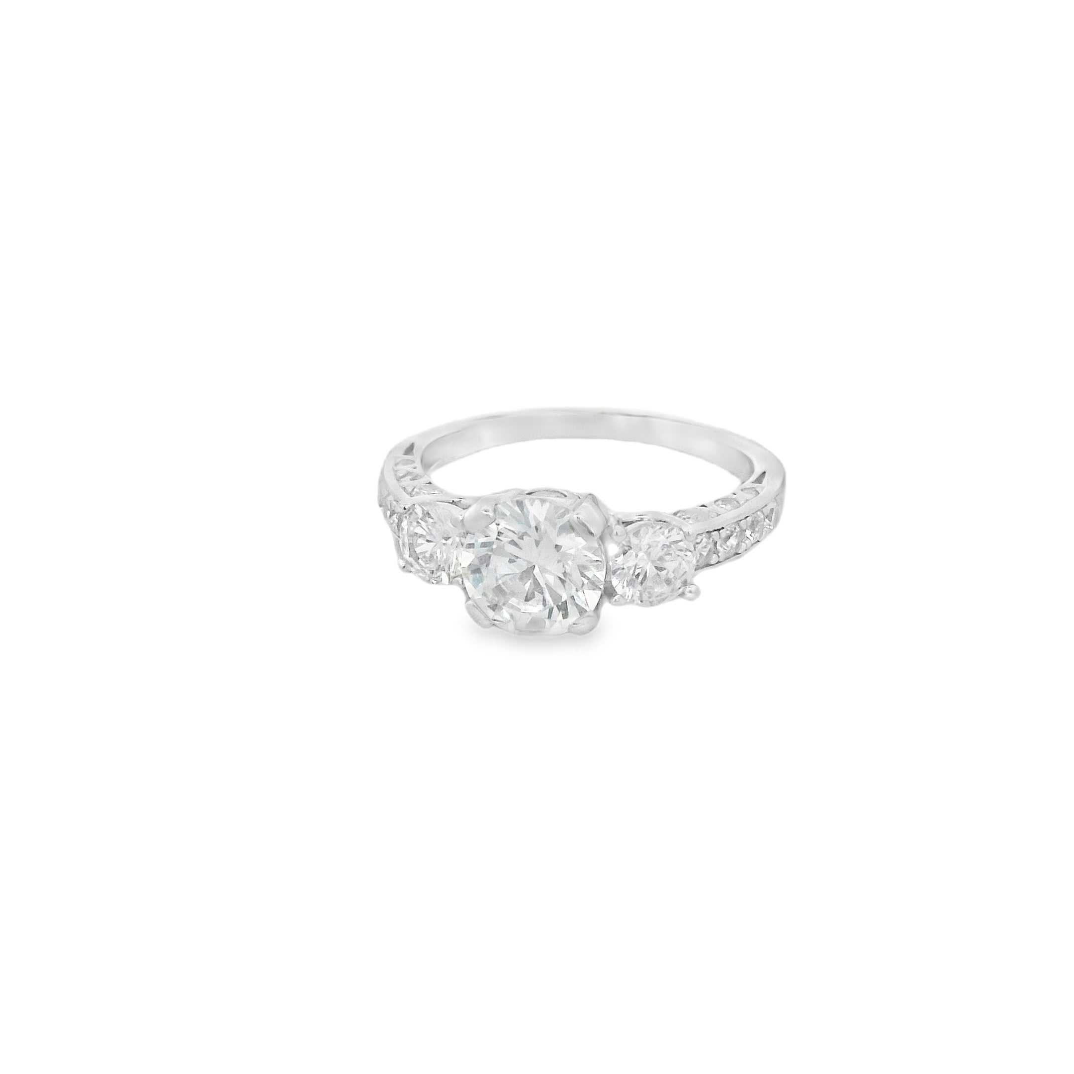 Suspiria Wedding Ring 925 Past Present and Future with CZ