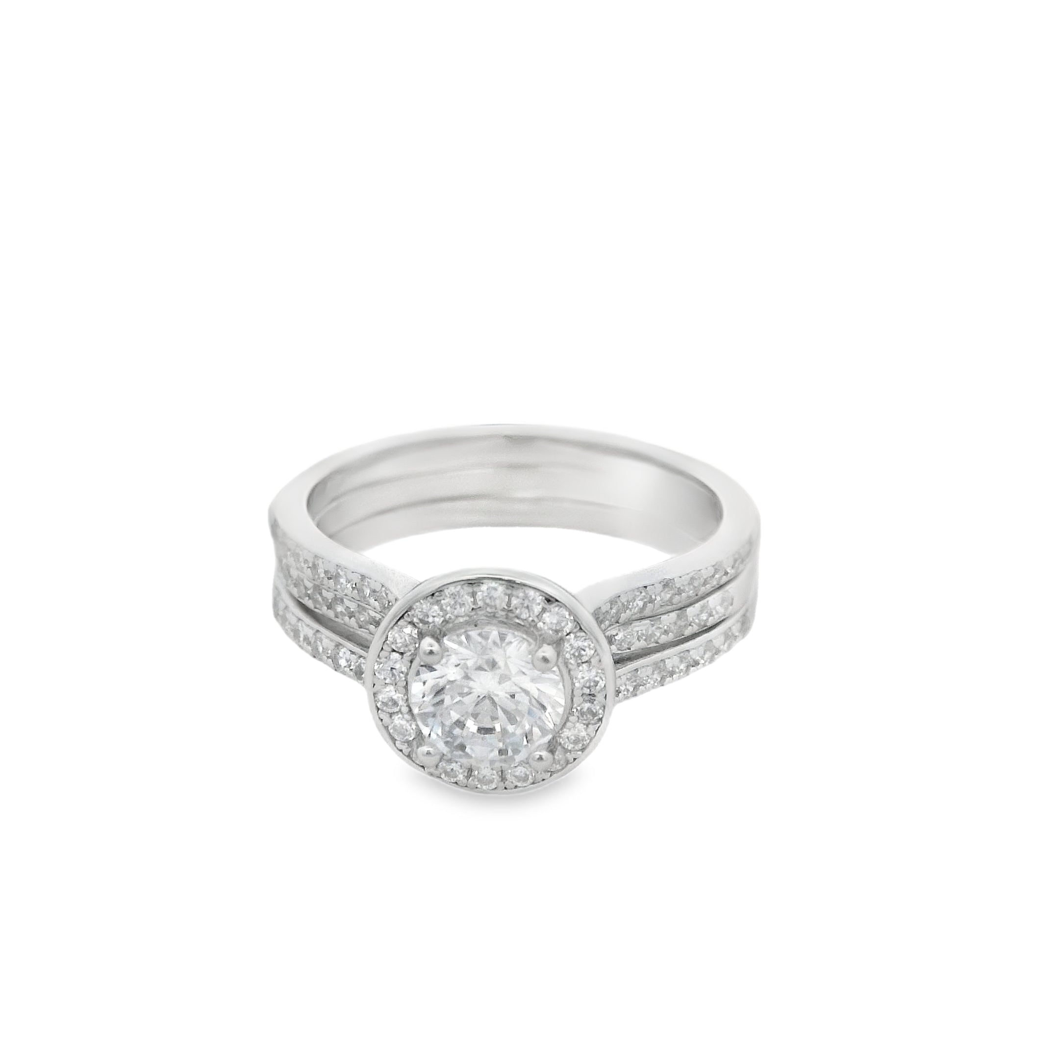 Suspiria Wedding Ring Round Insert 925 CZ