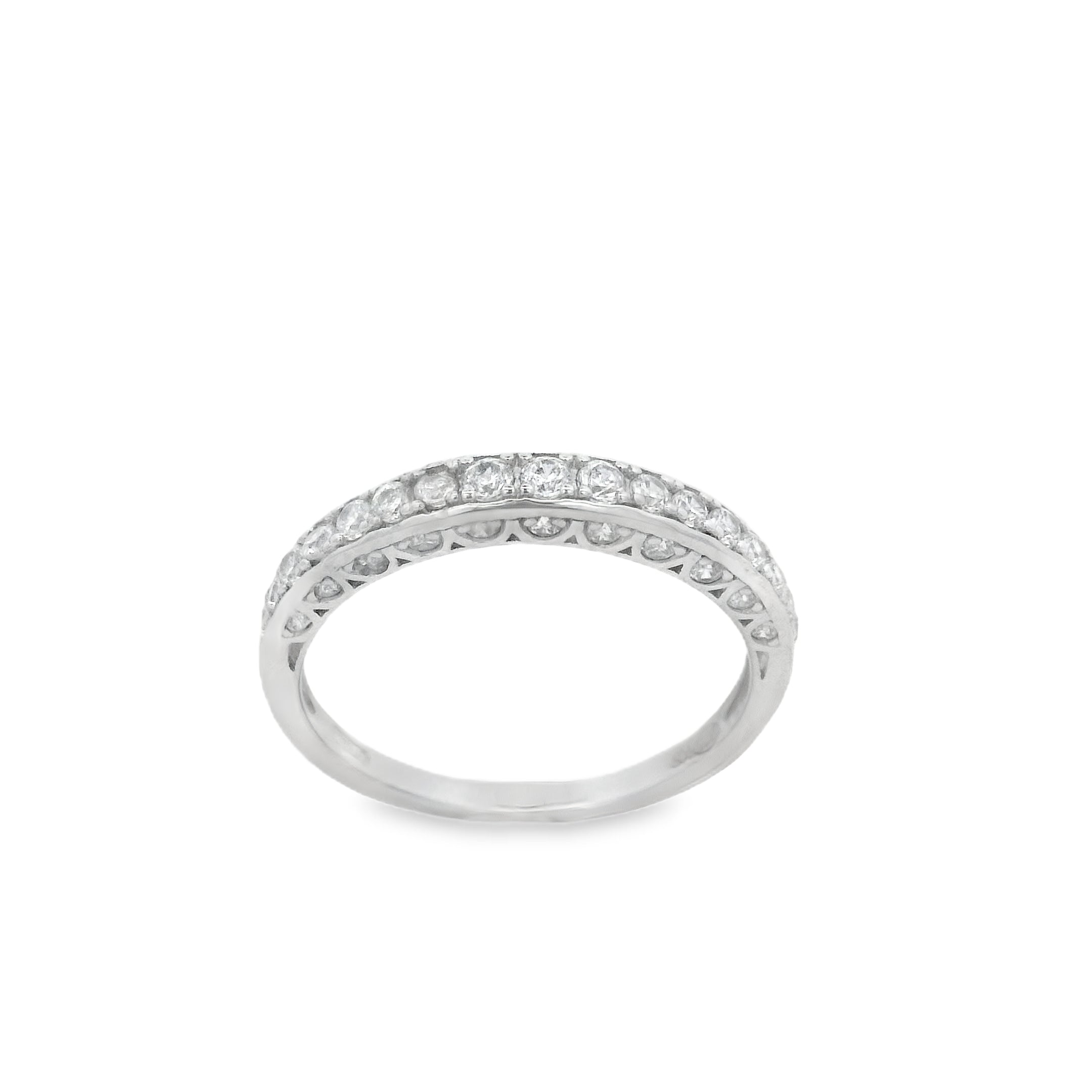 Suspiria Wedding Band 925 CZ