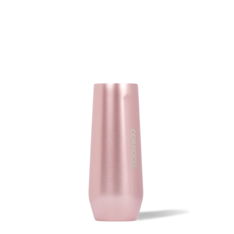 ROSE METALLIC STEMLESS FLUTE