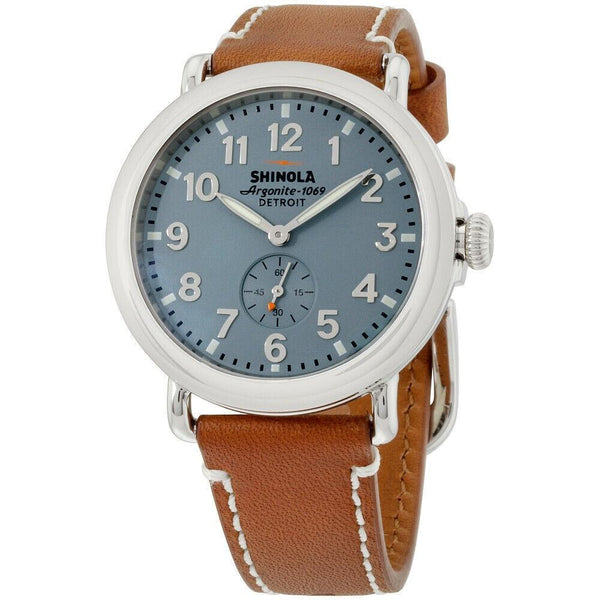 Shinola Unisex S0100024 The Runwell Brown Leather Watch