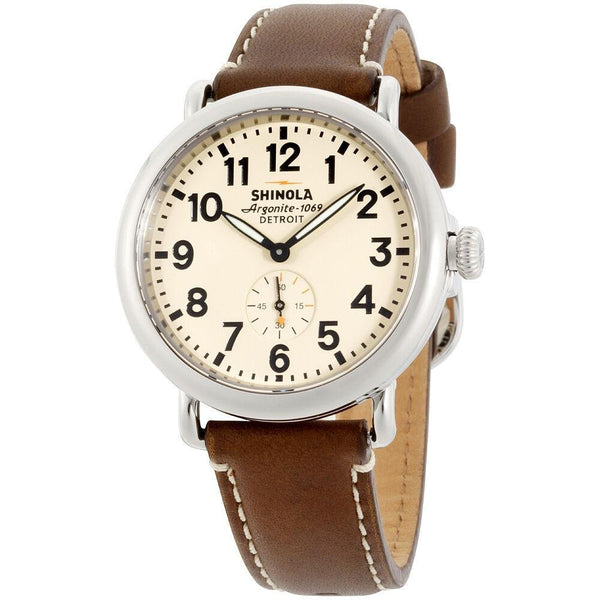 Shinola Unisex S0100110 The Runwell Brown Leather Watch