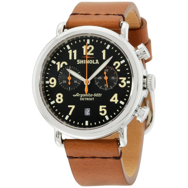Shinola Men's S0100116 The Runwell Chronograph Brown Leather Watch