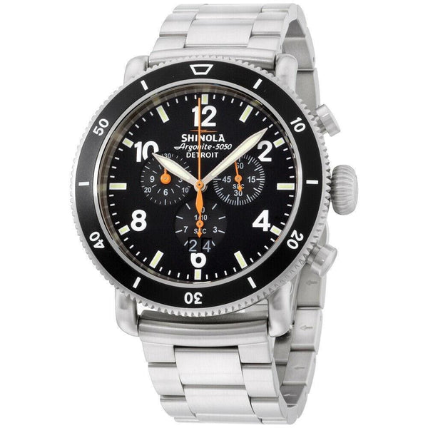 Shinola Men's S0100118 The Black Blizzard Chronograph Grey Titanium Watch