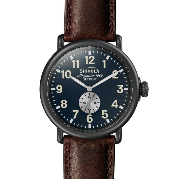 Shinola Men's S0120065287 The Runwell Brown Leather Watch