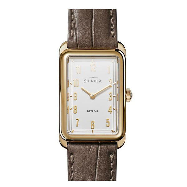 Shinola Women's S0120065296 The Muldowney Grey Brown Leather Watch