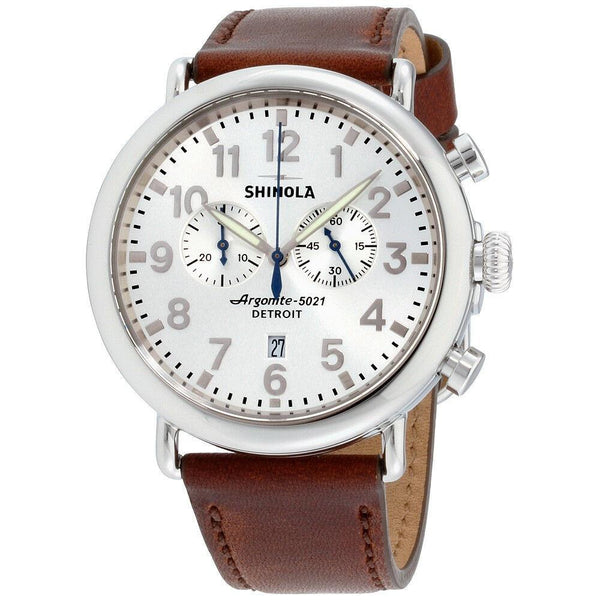 Shinola Men's S0120077936 The Runwell Chronograph Brown Leather Watch