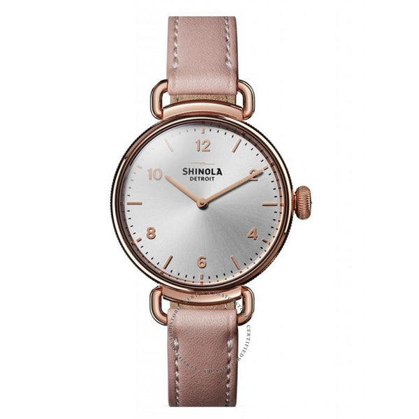 Shinola Women's S0120089878 The Canfield Brown Leather Watch