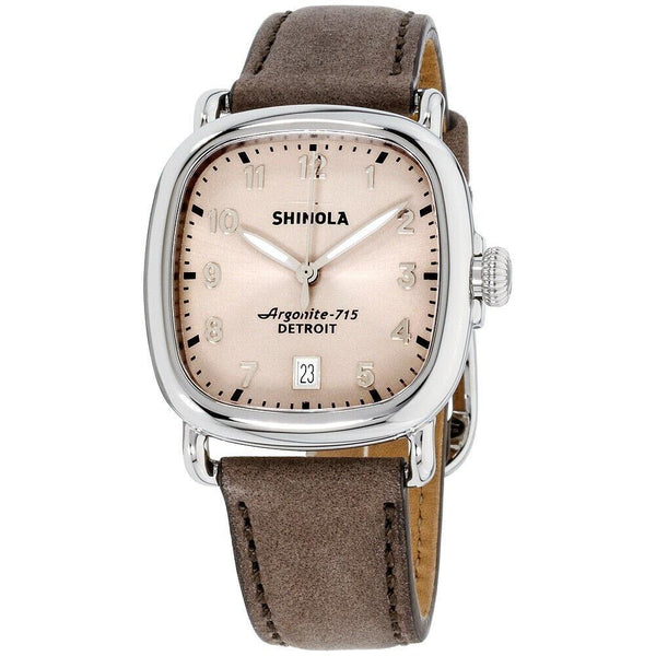 Shinola Women's S0120089893 The Guardian Grey Leather Watch