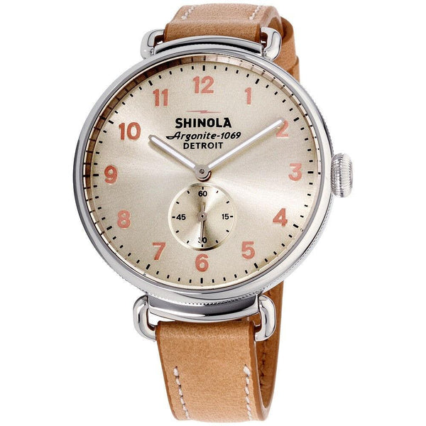 Shinola Women's S0120095228 The Canfield Brown Leather Watch