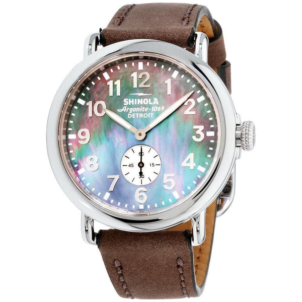 Shinola Men's S0120109243 The Runwell Grey Leather Watch