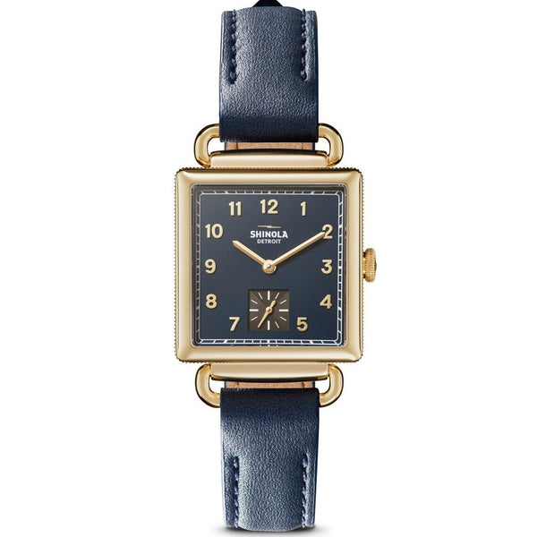 Shinola Women's S0120109246 The Cass Blue Leather Watch