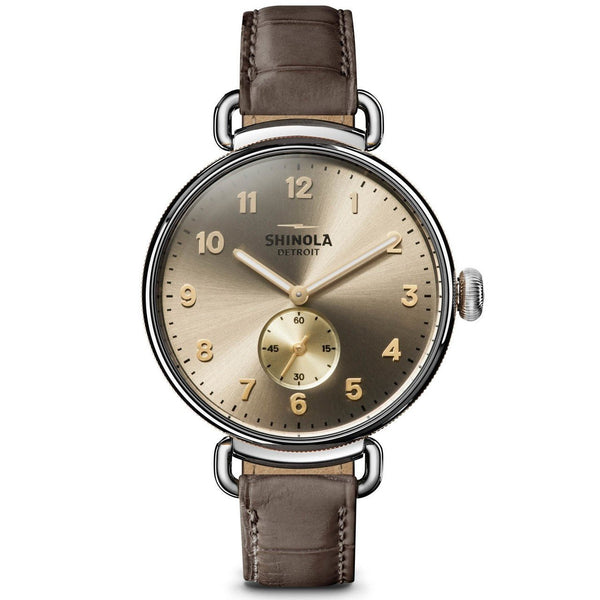 Shinola Women's S0120121834 The Canfield Grey Leather Watch