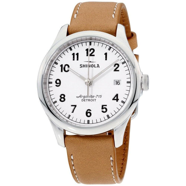 Shinola Women's S0120141282 The Vinton Beige Leather Watch