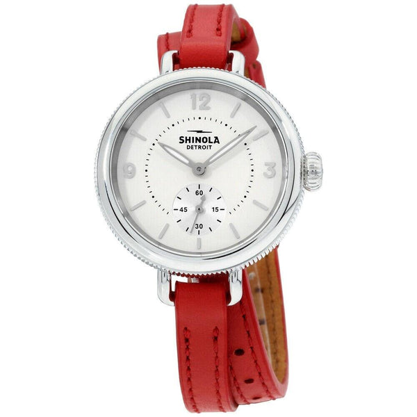Shinola Women's S0120141497 The Birdy Red Leather Watch