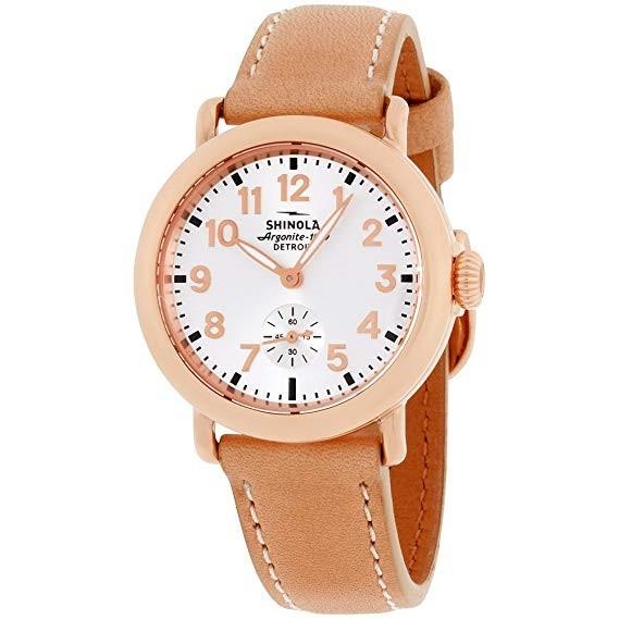 Shinola Women's S0200046 The Runwell Brown Leather Watch
