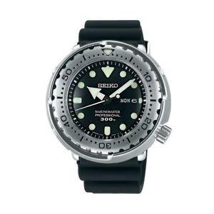 Seiko Men's SBBN033 Prospex Black Rubber Watch
