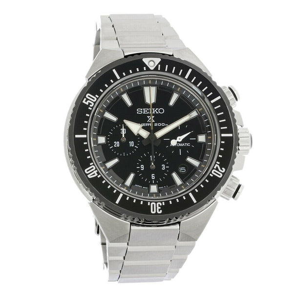 Seiko Men's SBEC001 Prospex Transocean Chronograph Stainless Steel Watch