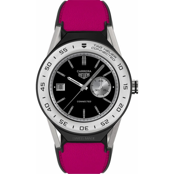 Tag Heuer Unisex SBF818001.11FT8040 Connected Modular 41 Pink Leather Watch