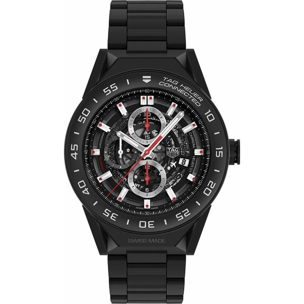 Tag heuer Men's SBF8A8013.80BH0933 Connected Smartwatch, Touchscreen Black Ceramic Watch