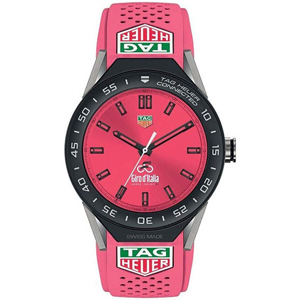 Tag Heuer Unisex SBF8A8026.11EB0140 Connected Modular 45 Pink Rubber Watch