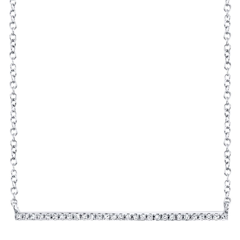 SC55001270 Kate Collection Diamond Necklace In 14 Karat White Gold