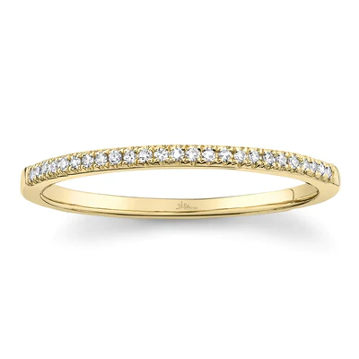 SHY CREATION 14K YELLOW 0.08CT DIAMOND BAND