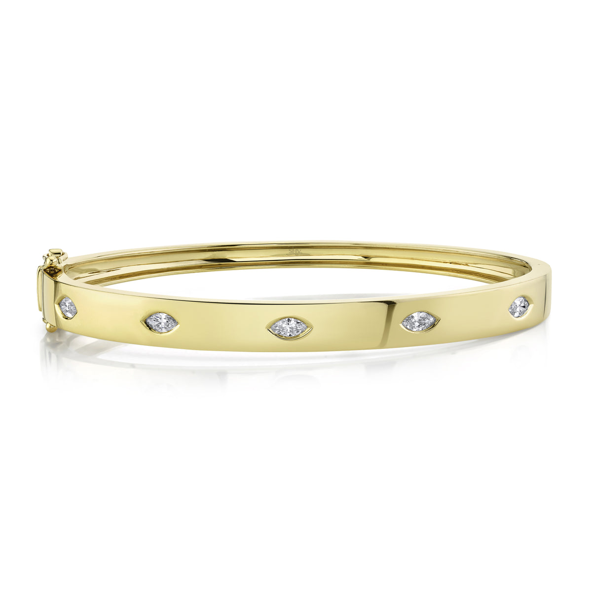 SHY CREATION 14K GOLD & 0.46CT DIAMOND BANGLE