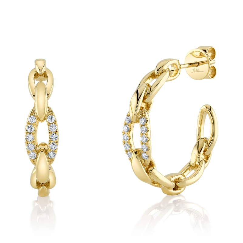 SC55024782D1.00 Kate Collection Medium Hoop Earrings In 14 Karat Yellow Gold