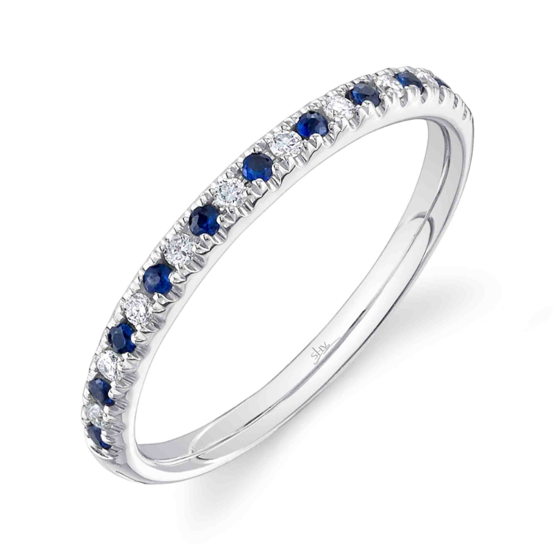 SC55025934 Eternal Collection Sapphire & Diamond Ring In 14 Karat White Gold