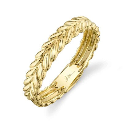 14K YELLOW GOLD WREATH RING
