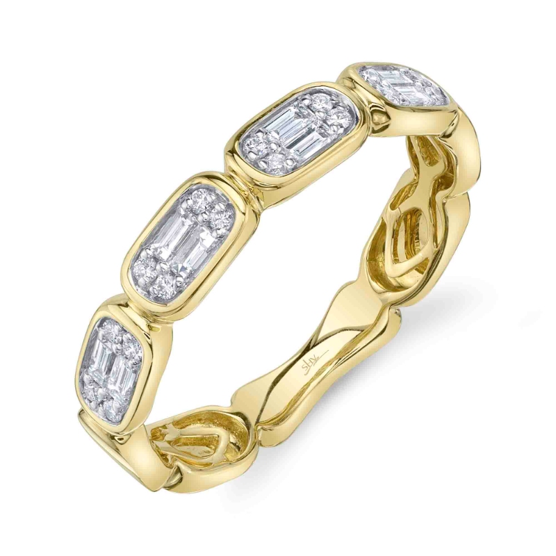 SC55027009RD Aleera Collection Fashion Ring In 14 Karat Yellow Gold