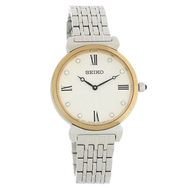 Seiko Women's SFQ798 Crystal Ladies Stainless Steel Watch