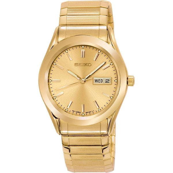 Seiko Men's SGFA02 Dress Gold-Tone Stainless Steel Watch