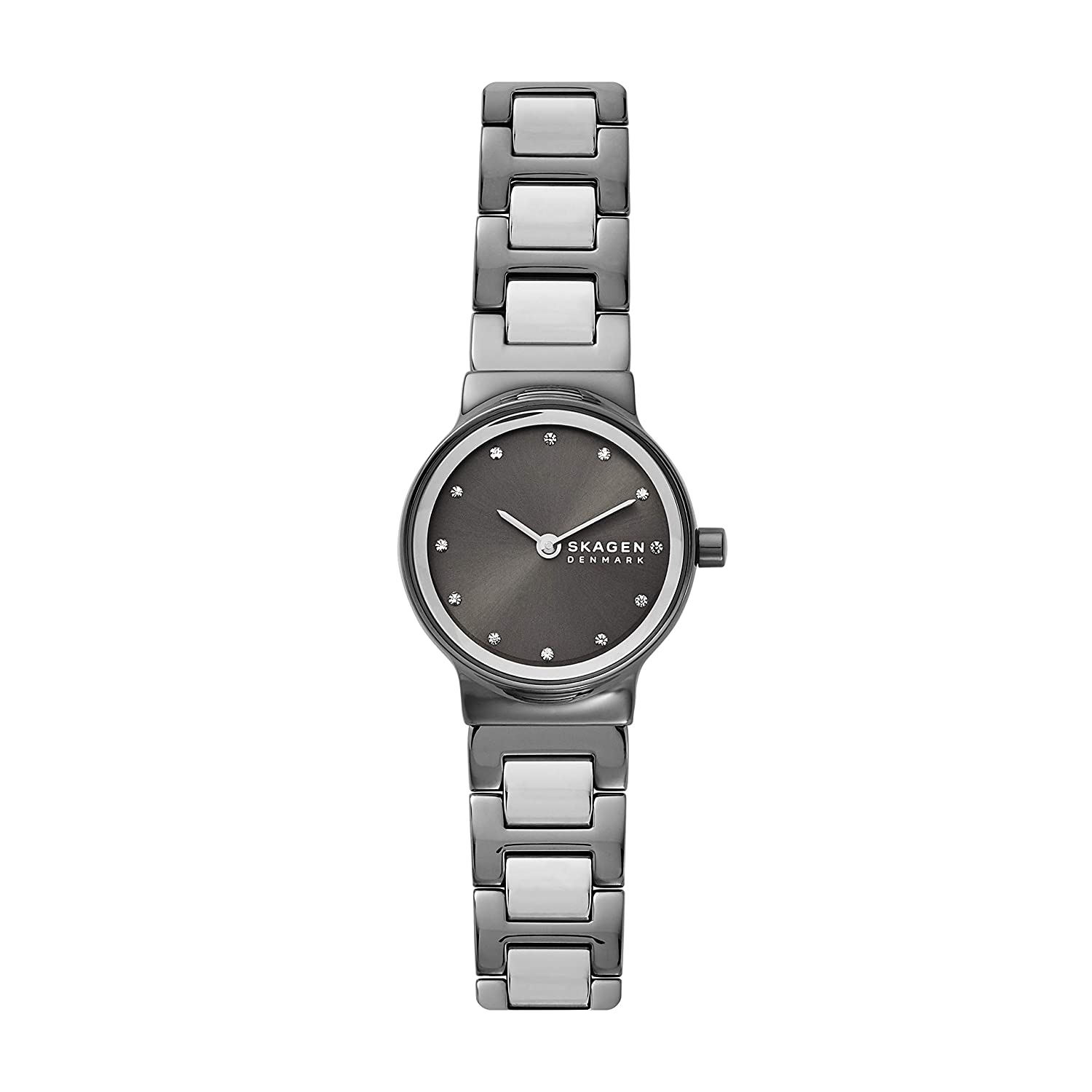 Freja Two-Tone Steel Link Watch (Silver/Grey)