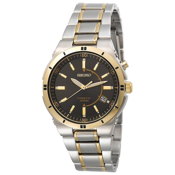 Seiko Men's SKA348 Kinetic Two-Tone Stainless Steel Watch