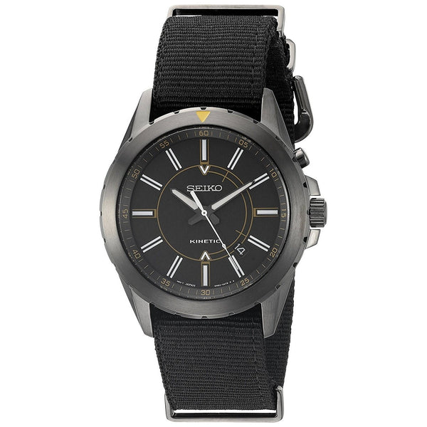 Seiko Men's SKA705 Recraft Black Nylon Watch