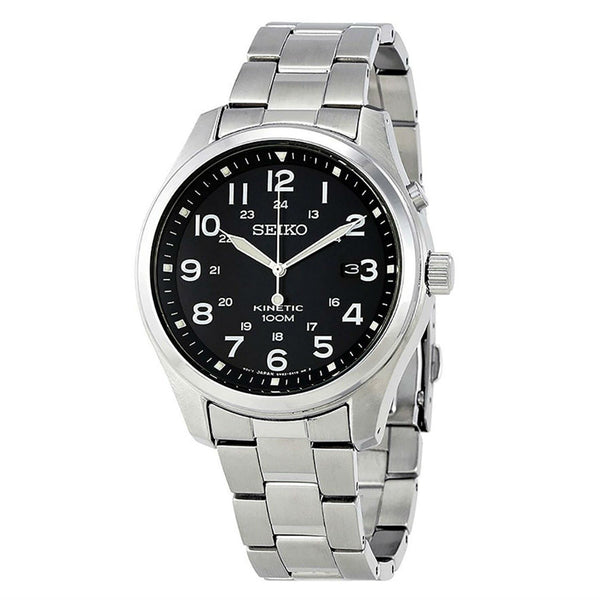 Seiko Men's SKA721 Kinetic Stainless Steel Watch