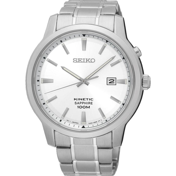 Seiko Men's SKA739 Kinetic Stainless Steel Watch
